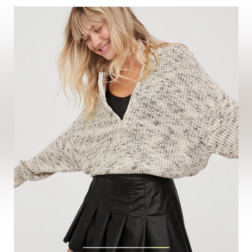 Aerie Offline Quarter Zip Sweater